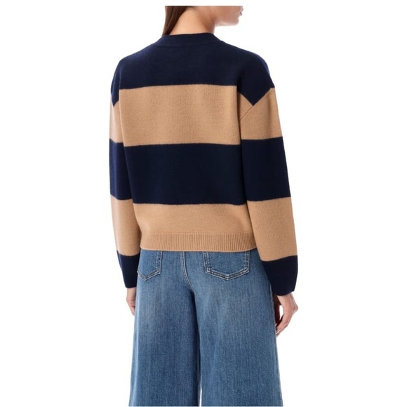 A.P.C. Penny Knit Sweater | Horizontal Stripes Parisian Chic medium - Picture 8 of 12